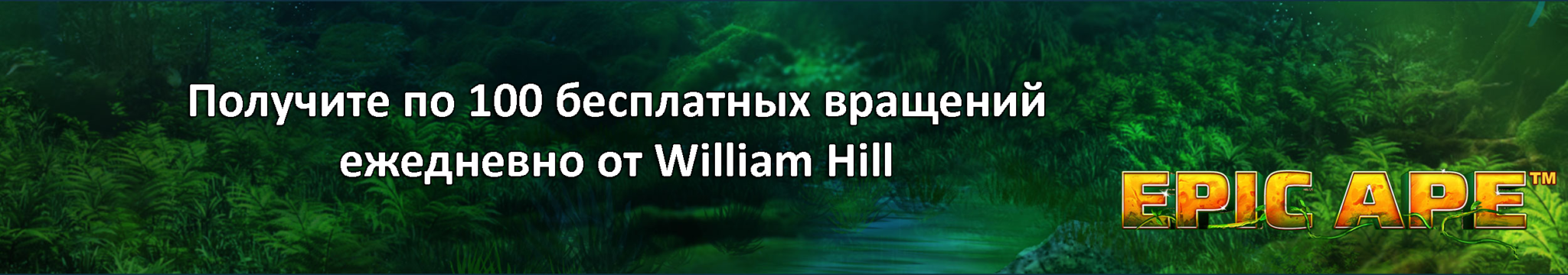 Получите по 100 бесплатных вращений ежедневно от William Hill
